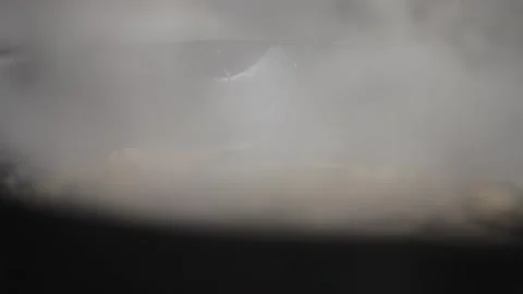 Adding condiments in cooking mushrooms Stock Footage 307340096