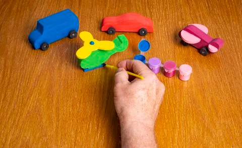 Adding the Finishing Touch Stock Photos