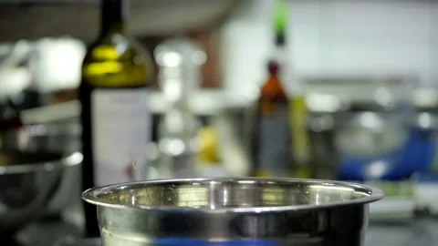 Adding Greenery and Salt During Cooking Video stock 131366625