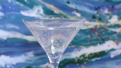 Adding Lemon to a Cocktail Video stock 168585139