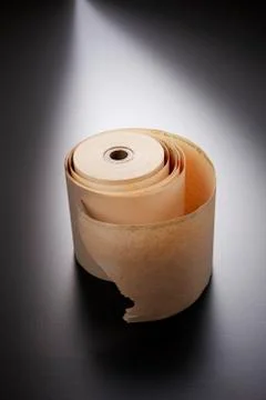 Adding machine tape Foto stock