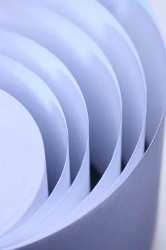 Adding machine tape Stock Photos