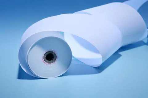 Adding machine tape Stock Photos