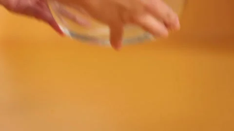 Adding meat and eggs to a bowl 2 Stock Footage 132204652