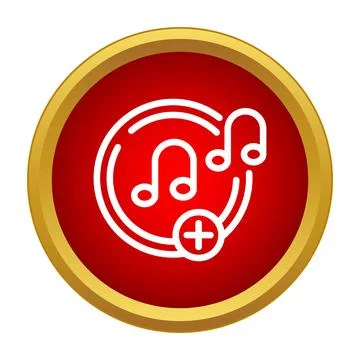 Adding music notes to a playlist or collection Illustrazione stock