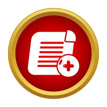 Adding new document file to folder icon Stockillustratie