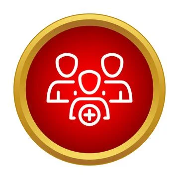 Adding new members to a user group team Illustrazione stock