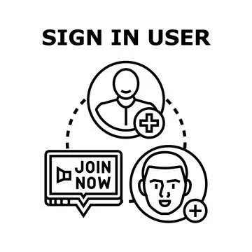 Adding new users to a social network Illustrazione stock
