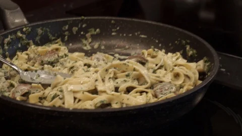 Adding noodle broth Stock Footage 113527249