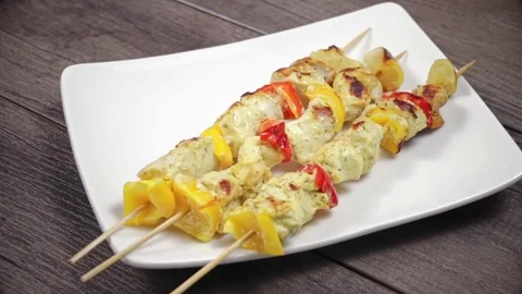 Adding Parsley To Grilled Chicken Stock Footage 82971852