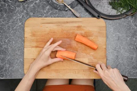 Adding pepper to minced meat Stock Photos