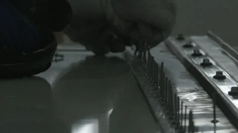 Adding Rivets Stock Footage 33444351