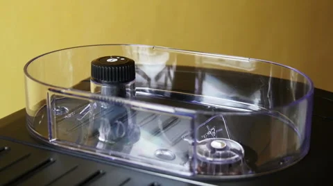 Adding of Roasted Coffee Beans to the Coffee Machine Stock Footage 47597275