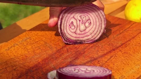 Adding salt and slicing vegetables Stock-Footage 248301131