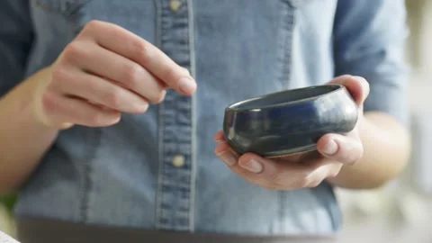 Adding salt Stock Footage 140268458