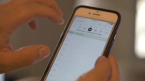Adding Schedule Reminder for Google Calendar Stock Footage 116843377