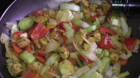 Adding a shot of red wine to the pan Stock Footage 46688520