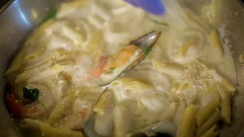 Adding Spices To The Food During Cooking Stock-Footage 95698695
