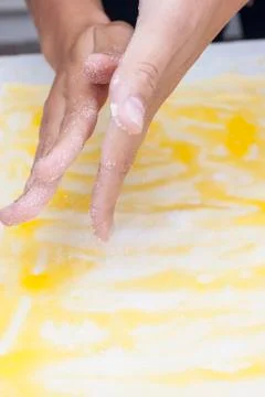 Adding sugar Stock Photos