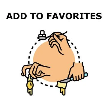 Adding sweet and savory ingredients to favorites concept Stock Illustration