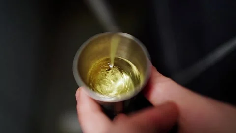 Adding Syrup When Making Coffee Stock Footage 303834654