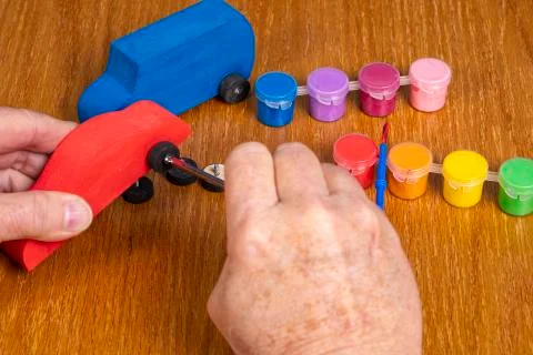 Adding the Toy Wheels Stock Photos