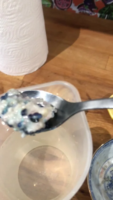 Adding Unusual Mixture Into Water While Cooking Close-Up Experiment Stock-Footage 333063021