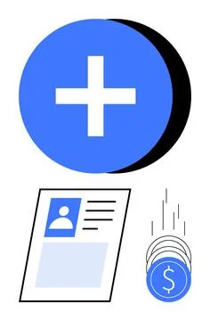 Adding Value to Profile for Financial Growth and Career Advancement Stock Illustration