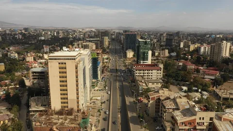 Addis Ababa aerial view Video stock 114097601