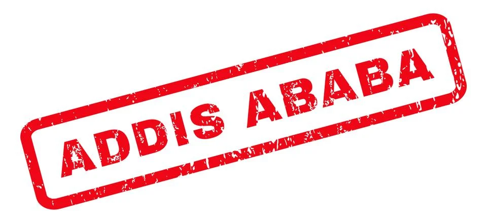 Addis Ababa Rubber Stamp Stock Illustration