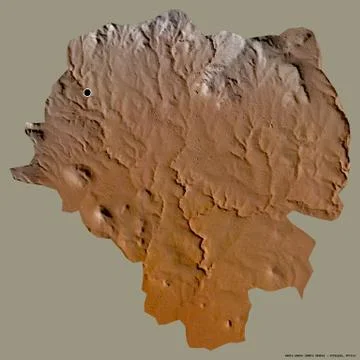 Addis Abeba, city of Ethiopia, on solid. Relief Stock Illustration