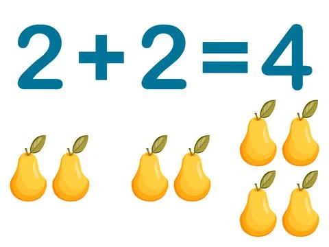 Addition components. Mathematical formula addend plus addend equals sum. Printed 스톡 일러스트