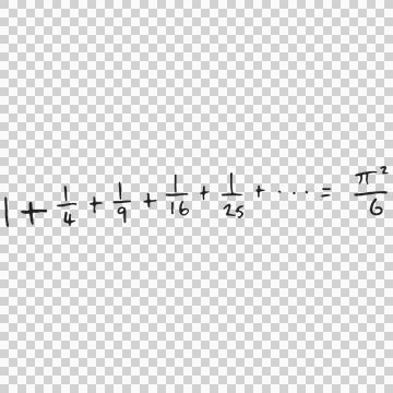 Addition of fraction numbers Stock Illustration