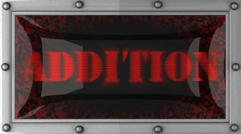 Addition on led Vídeo Stock 8663597