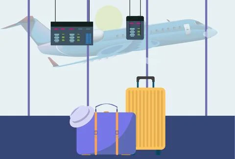 Additional Baggage Concept Illustration Illustrazione stock
