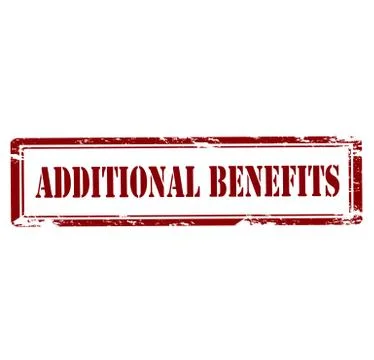 Additional benefits Stock Illustration