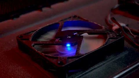 Additional cooling for laptop stand black Stock Footage 310668821