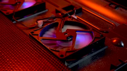 Additional cooling for laptop stand black Stock-Footage 310668907