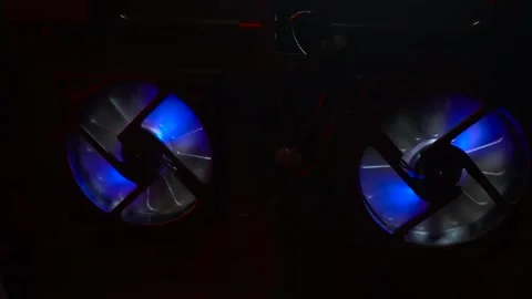 Additional cooling for laptop stand black Stock Footage 310668989