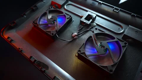 Additional cooling for laptop stand black Stock-Footage 310668994