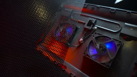 Additional cooling for laptop stand black Stock-Footage 310669003