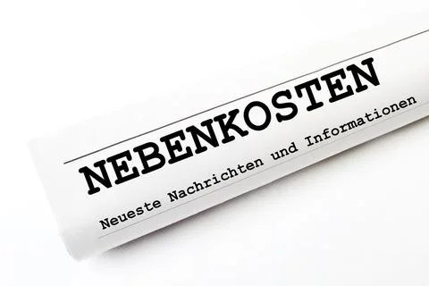 Additional costs newspaper Stock Photos