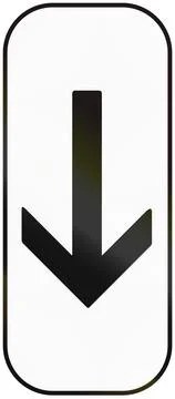 Additional road sign panel used in France - In front of the sigh Stock Illustration