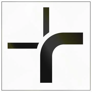 Additional road sign panel used in Switzerland - Priority road layout Illustration