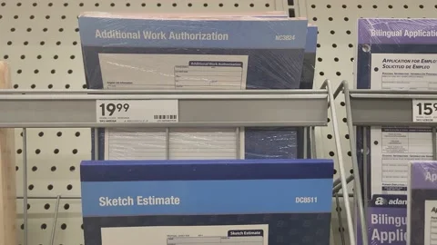 Additional Work Authorization Sketch Estimate Booklets Video stock 198404945