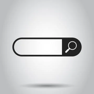Address and navigation bar icon. Vector illustration. Business concept search Ilustración de archivo