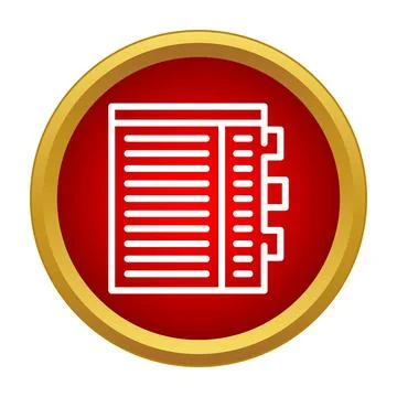 Address book contact list directory icon Stock Illustration
