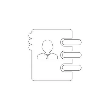 Address book. flat vector icon Stock Illustration