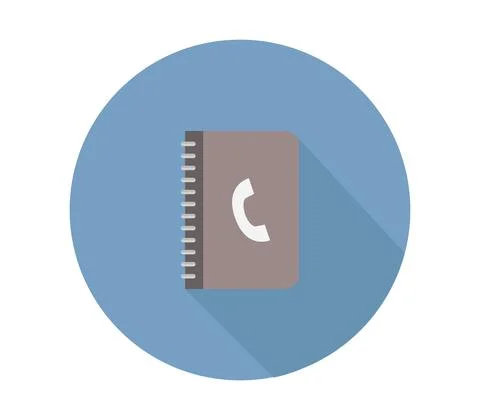 Address book icon illustrated in vector on white background Stock Illustration