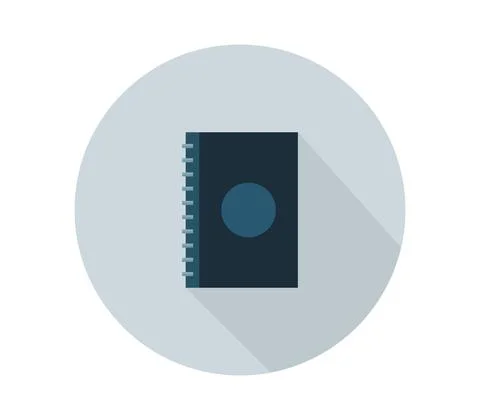 Address book icon illustrated in vector on white background Stock Illustration
